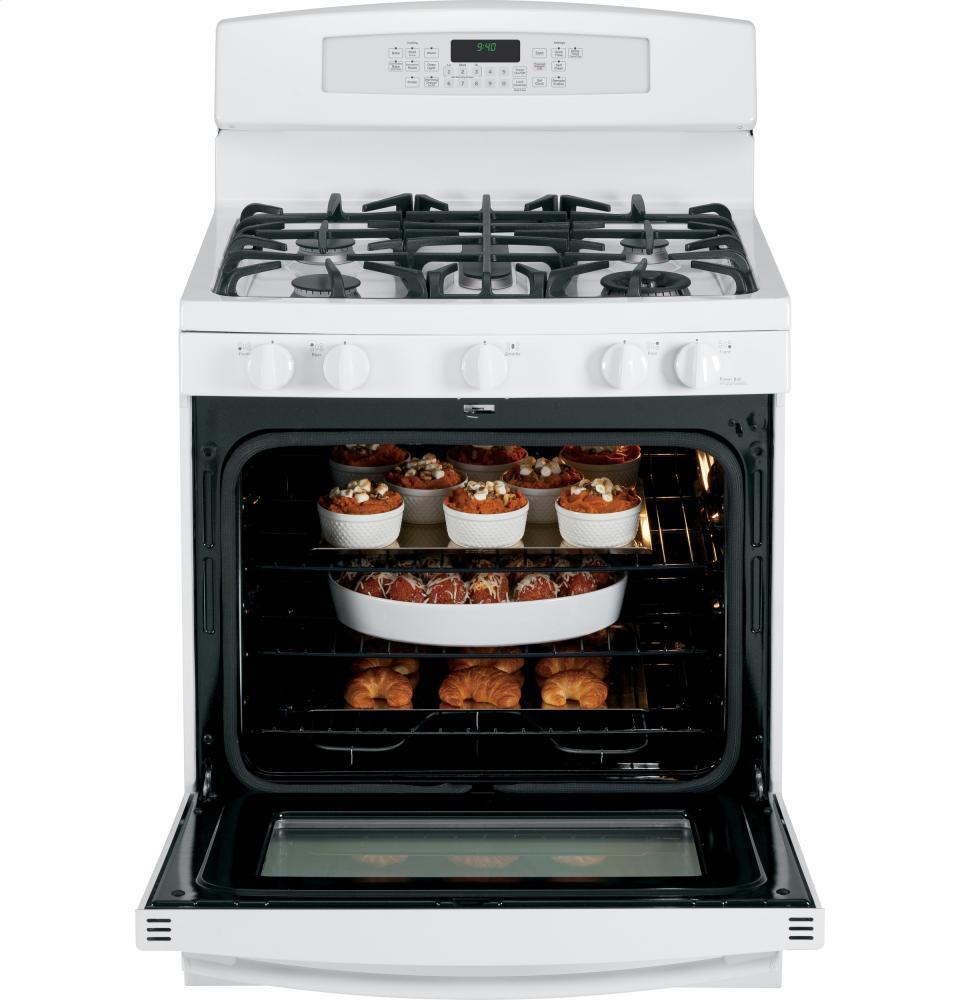 GE Profile Series 30" Dual-Fuel Free-Standing Range with Warming Drawer