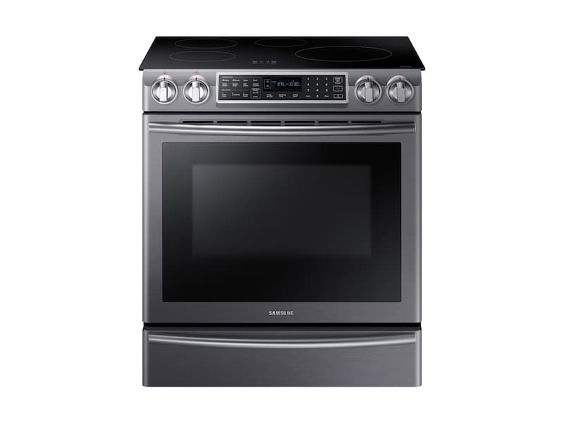 5.8 cu ft. Smart Slide-in Induction Range with Virtual Flame™ in Black Stainless Steel