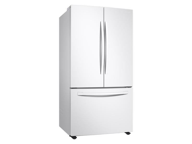28 cu. ft. Large Capacity 3-Door French Door Refrigerator with Internal Water Dispenser in White