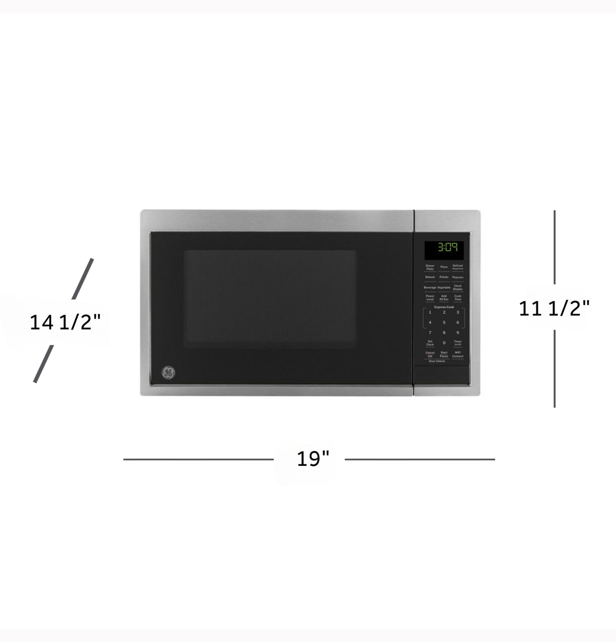 GE® 0.9 Cu. Ft. Capacity Smart Countertop Microwave Oven with Scan-To-Cook Technology
