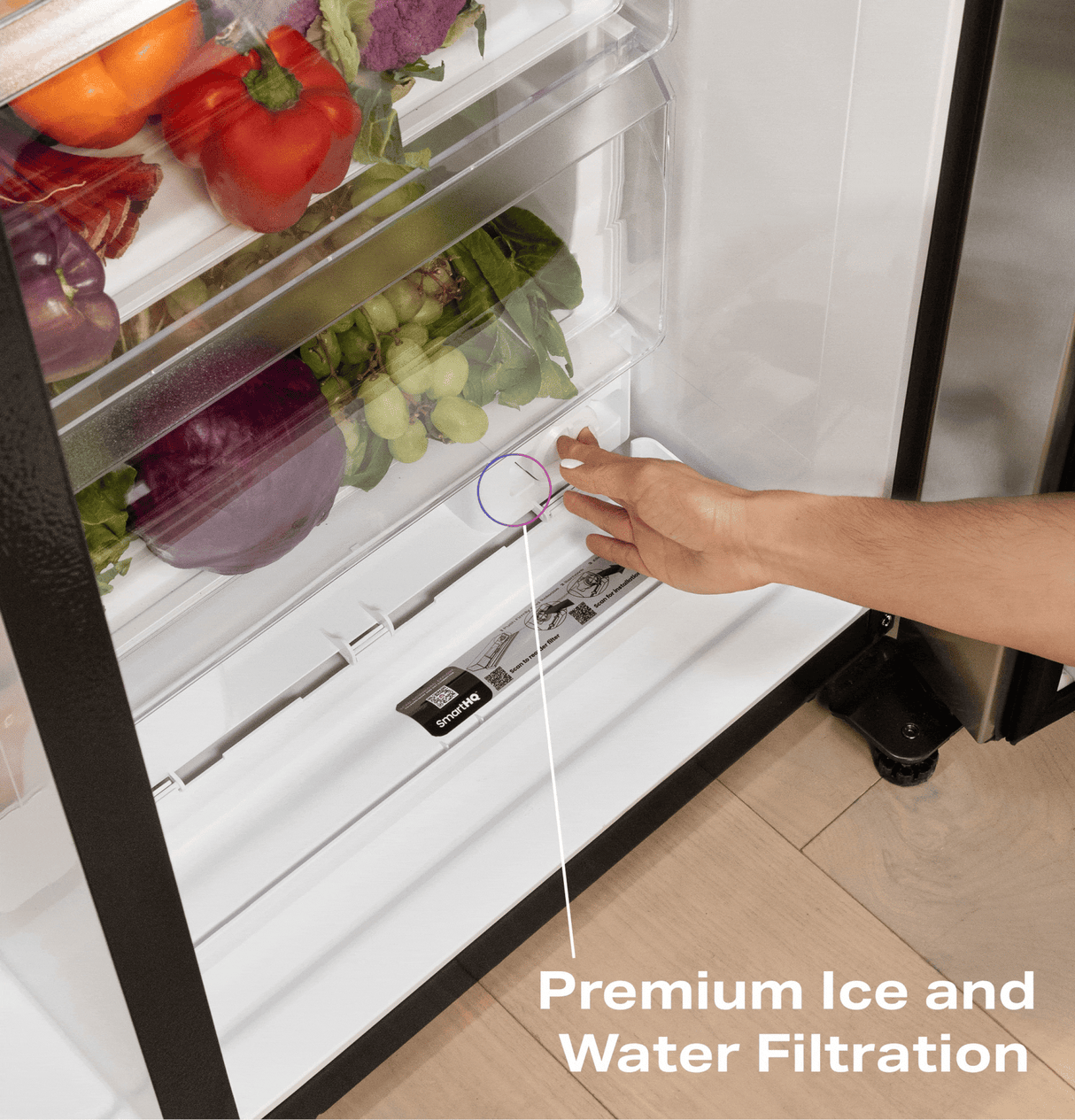 GE Profile™ ENERGY STAR® 27.8 Cu. Ft. Side-By-Side Refrigerator with Hands-Free AutoFill and CustomSize™ Ice