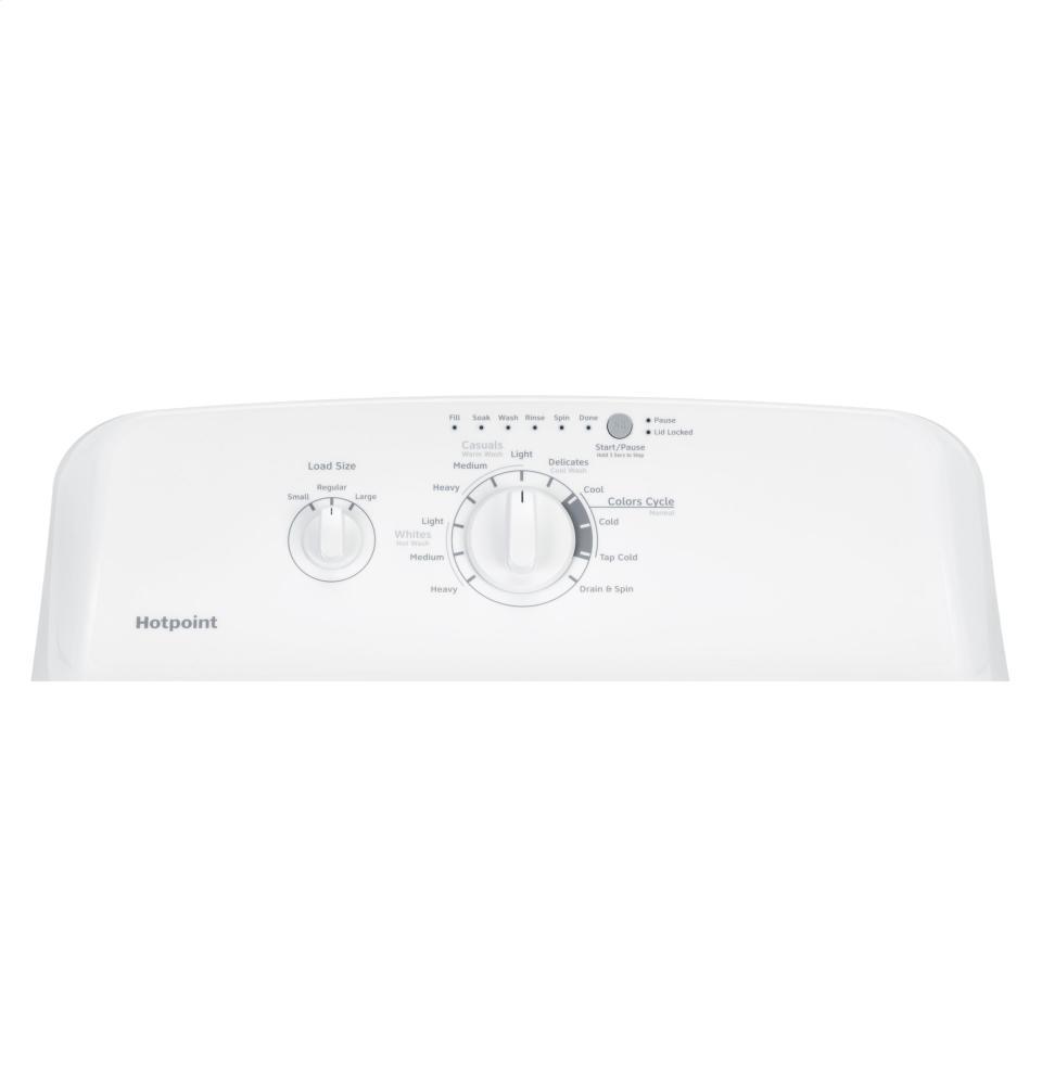 Hotpoint® 3.8 DOE cu. ft. capacity stainless steel basket washer