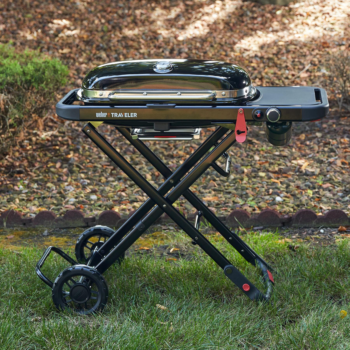 WEBER TRAVELER® Portable Gas Grill - Black