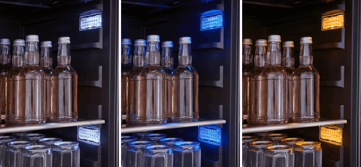 Presrv Beverage Cooler, 24in Full Size, SS+Glass, Reversible Door, 1 Zone
