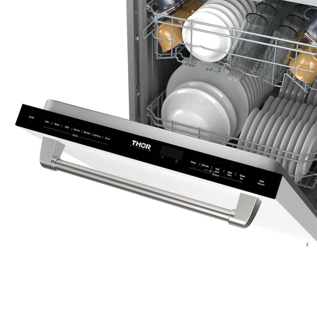 24 Inch Top Control Built-in Dishwasher In White