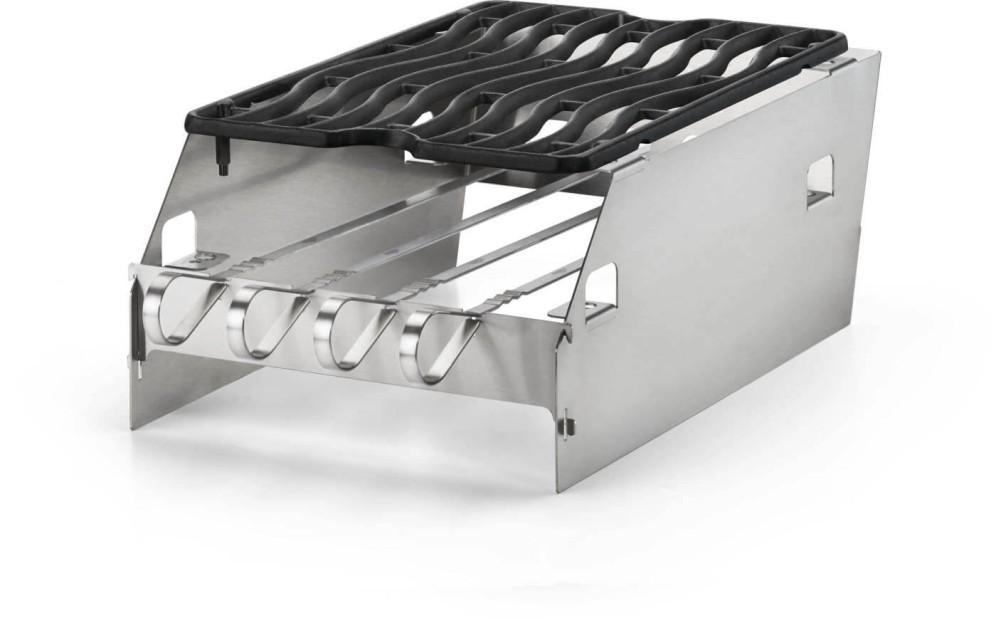 Side Burner Windshield - Large with Skewer Rack