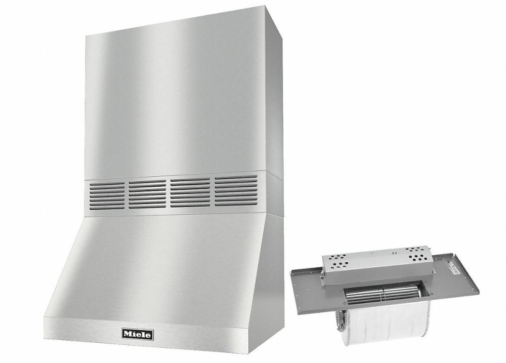 DAR 1220 Set 5 Wall-Mounted Range Hood With Circulation Mode with integrated XL motor including 24" chimney cover
