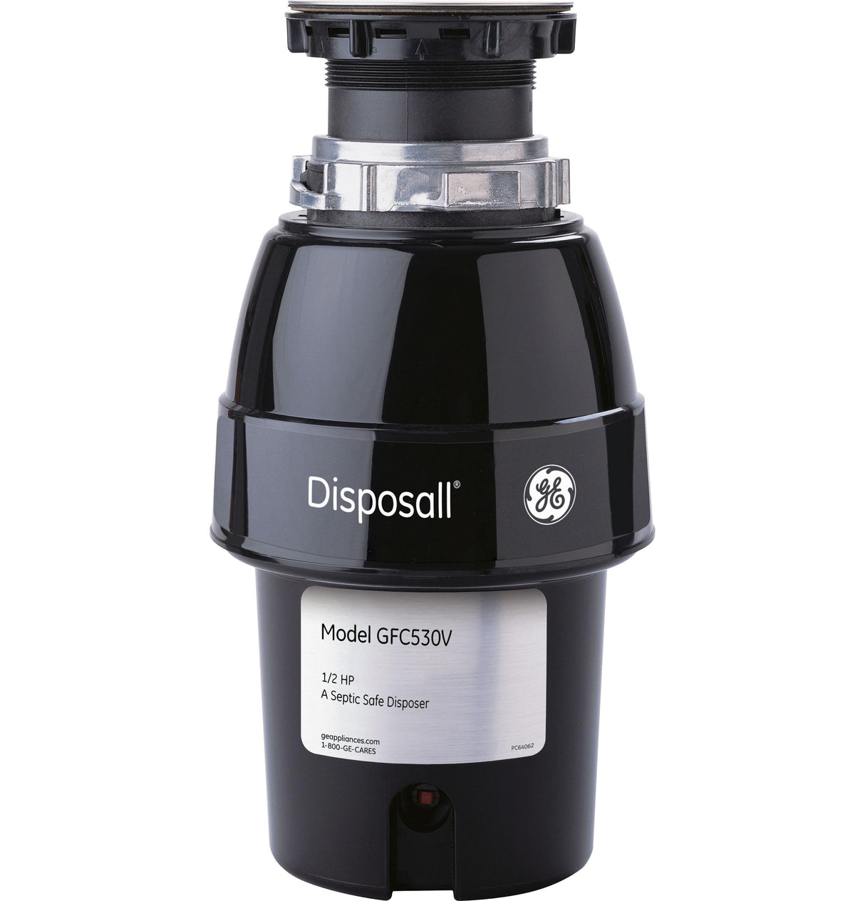 GE® 1/2 HP Continuous Feed Garbage Disposer Non-Corded