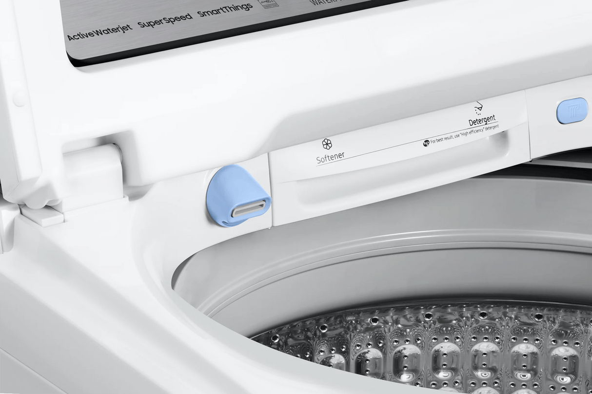 5.4 cu. ft. Extra-Large Capacity Smart Top Load Washer with ActiveWave™ Agitator and Super Speed Wash in White