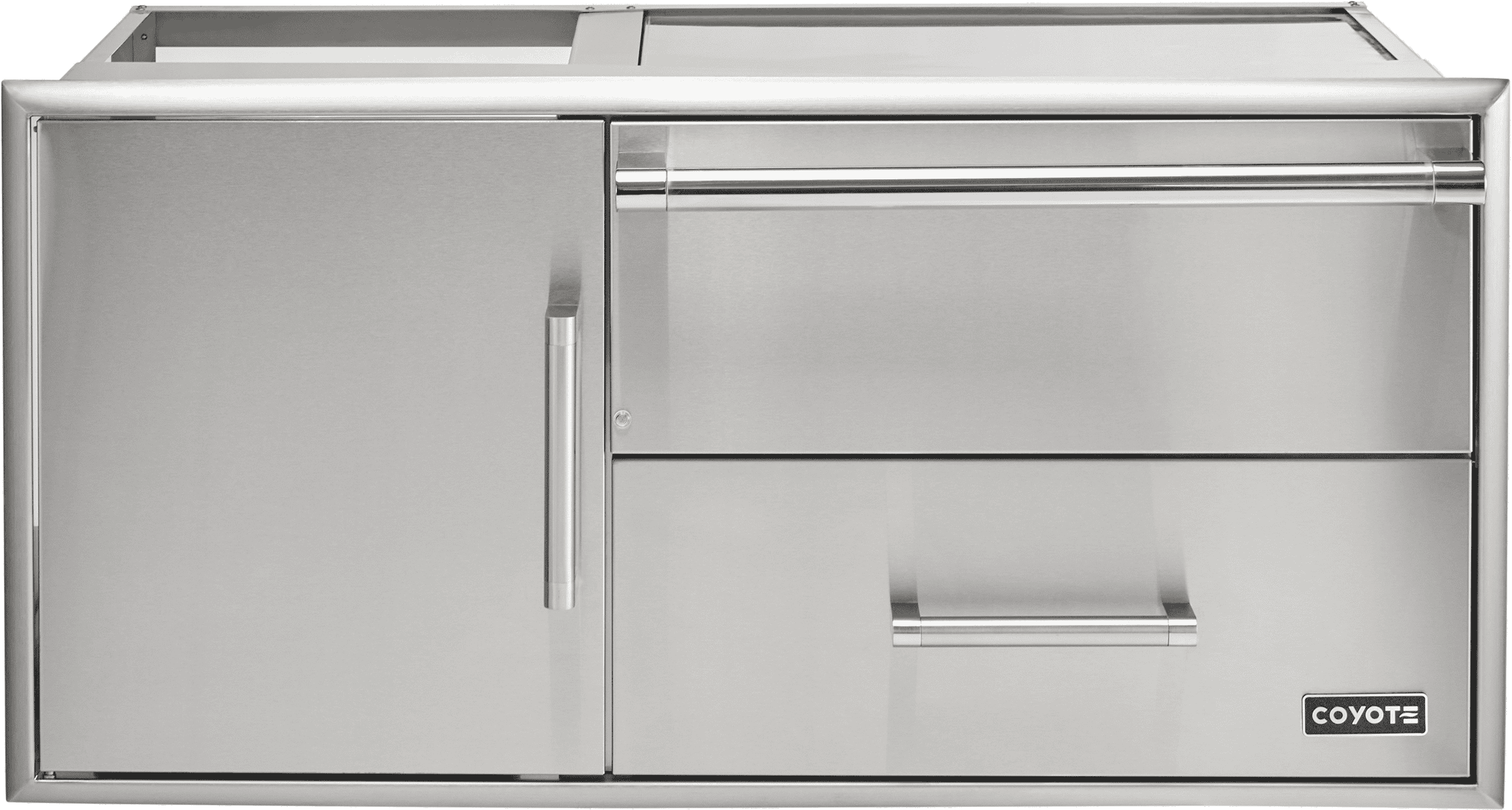 42" Access Door With Storage & Warming Drawer Combo