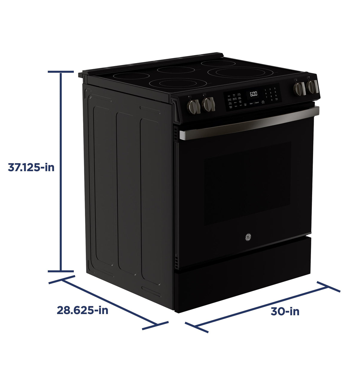 GE® ENERGY STAR® 30" Slide-In Electric Convection Range with No Preheat Air Fry and EasyWash™ Oven Tray
