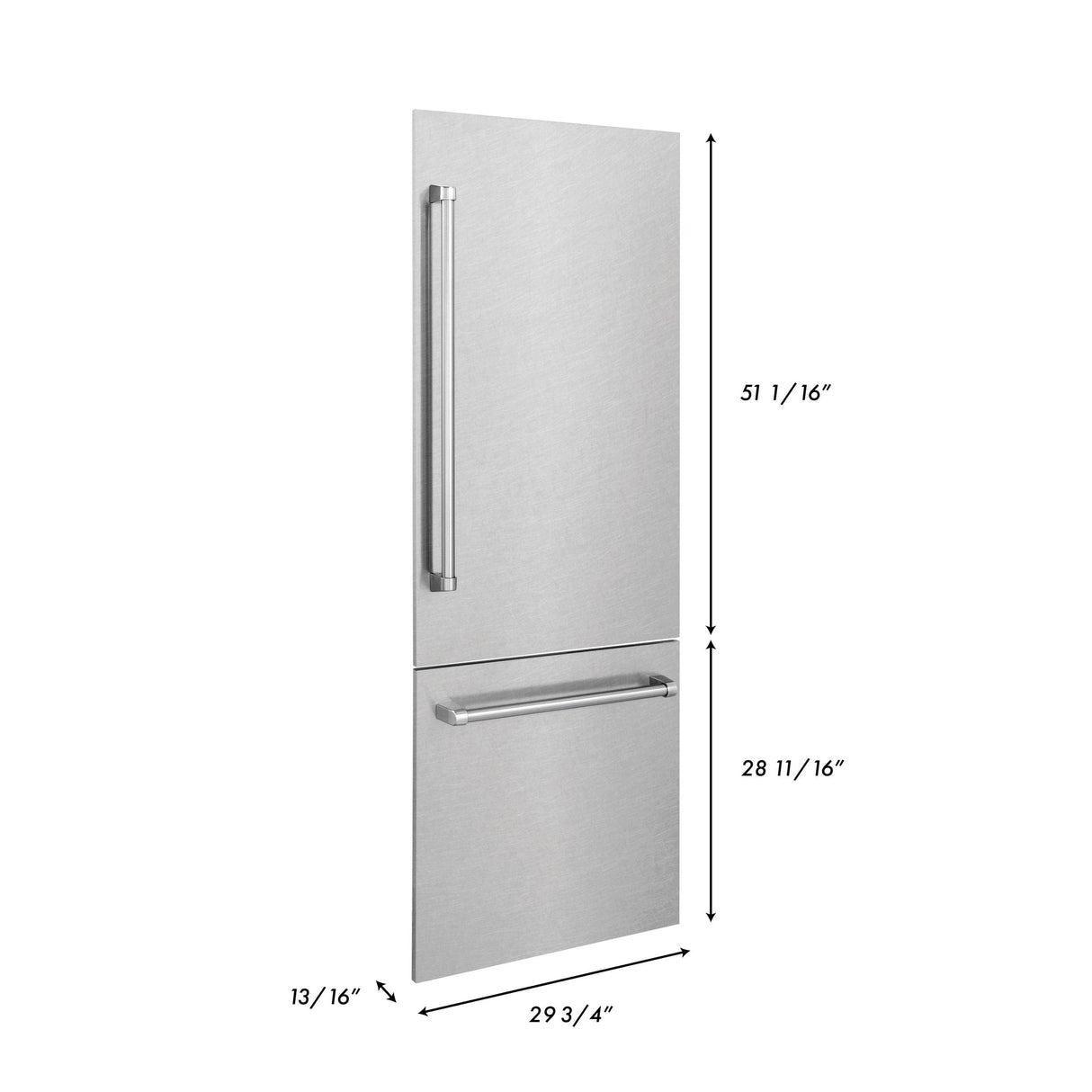 Refrigerator Panel in Fingerprint Resistant Stainless Steel (RPBIV-SN-30)
