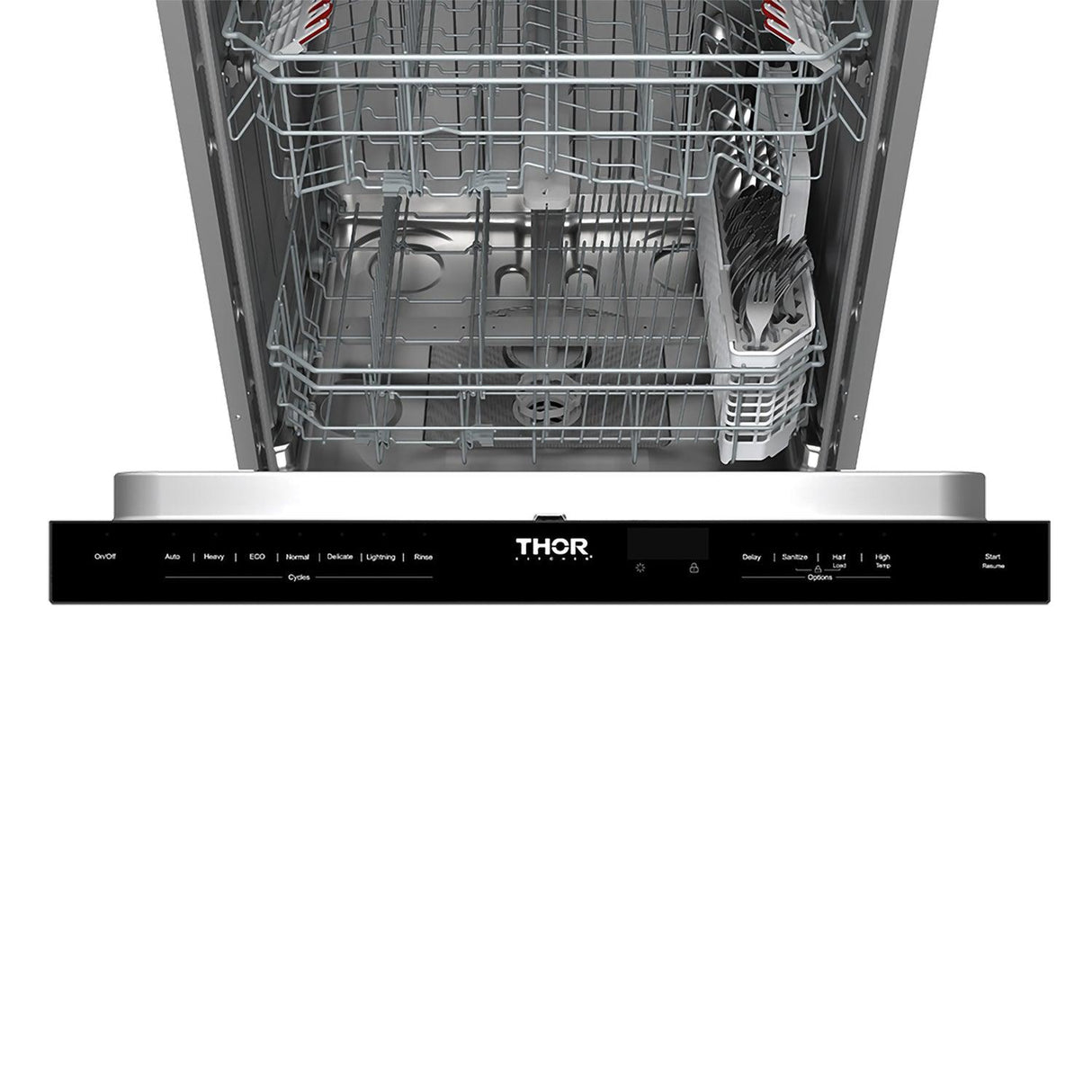 24 Inch Built-in Top Control Dishwasher With Pocket Handle - Stainless Steel