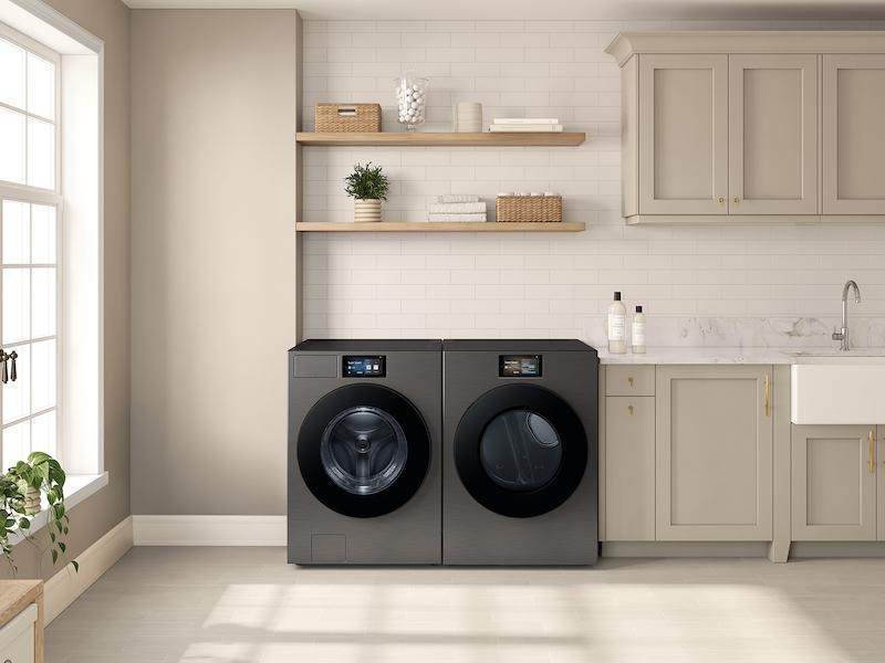 5.3 cu. ft. Bespoke AI Ultra Capacity Front Load Washer with AI Home and AI OptiWash+ in Dark Steel