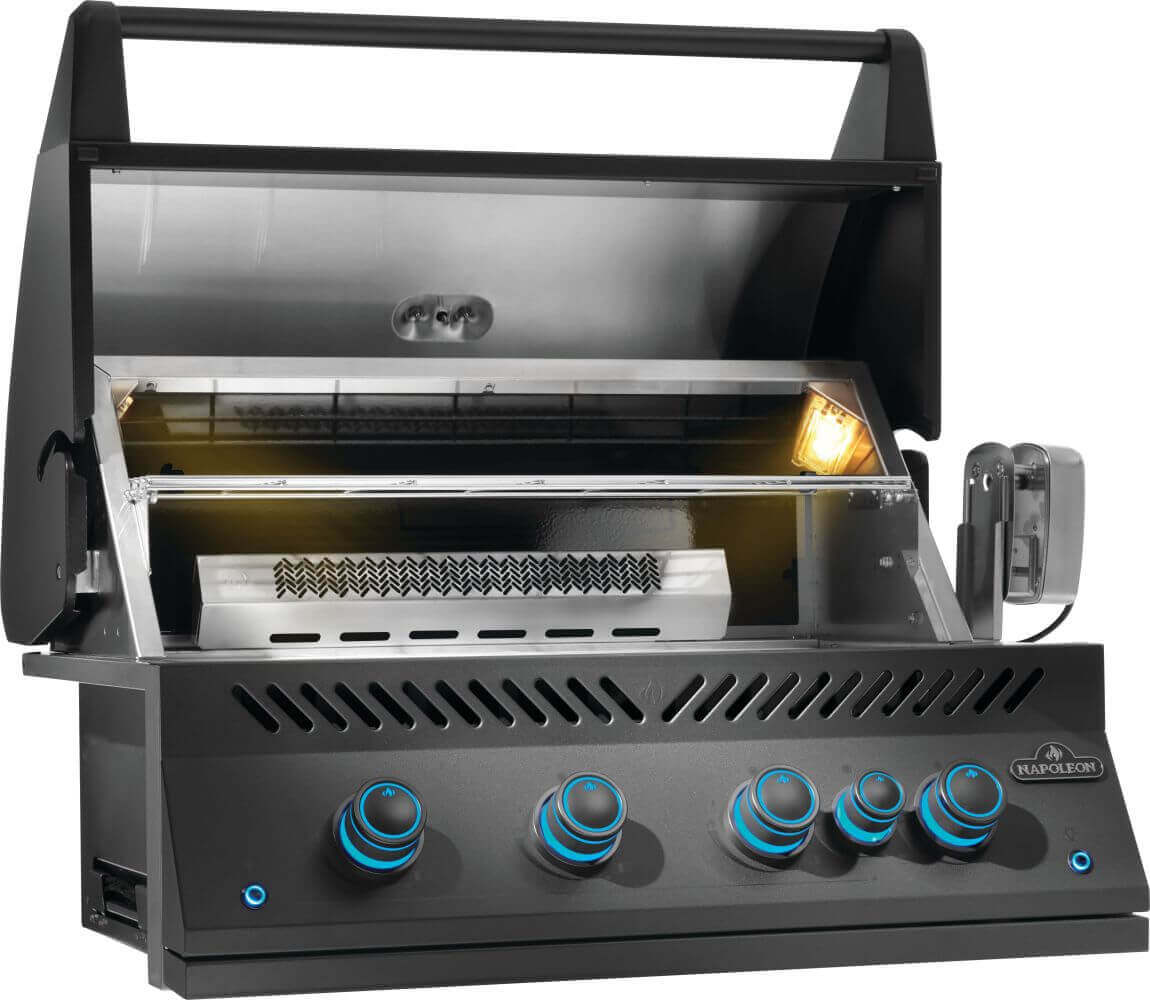 Built-In 700 Series 32 with Infrared Rear Burner , Natural Gas, Matte/Matt Black