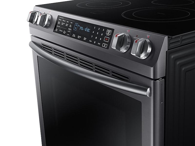 5.8 cu. ft. Slide-In Electric Range in Black Stainless Steel