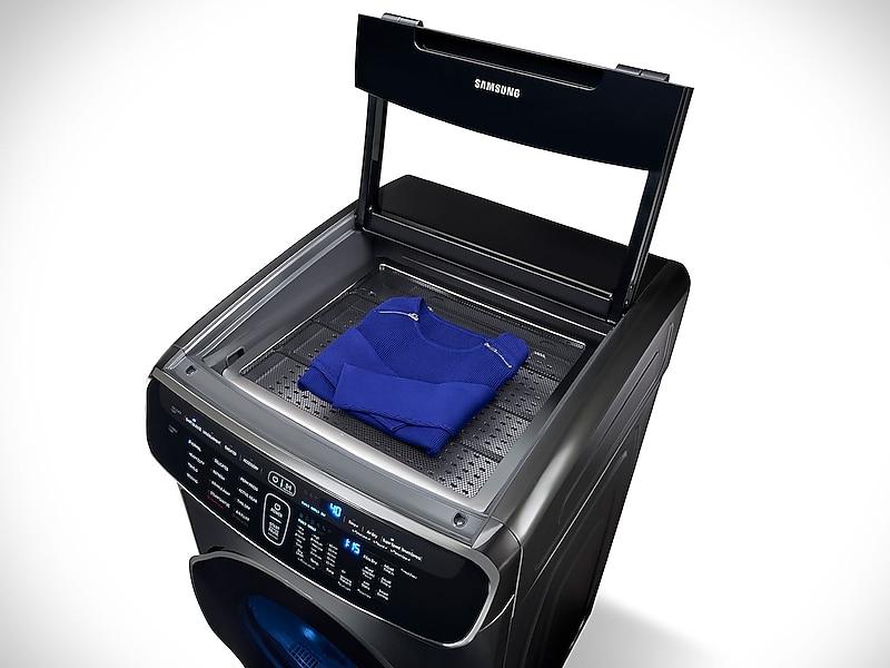 7.5 cu. ft. Smart Gas Dryer with FlexDry™ in Black Stainless Steel