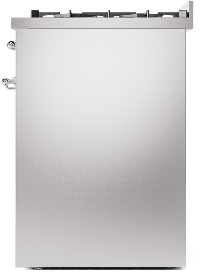 Nostalgie II 30 Inch Dual Fuel Liquid Propane Freestanding Range in Stainless Steel with Chrome Trim