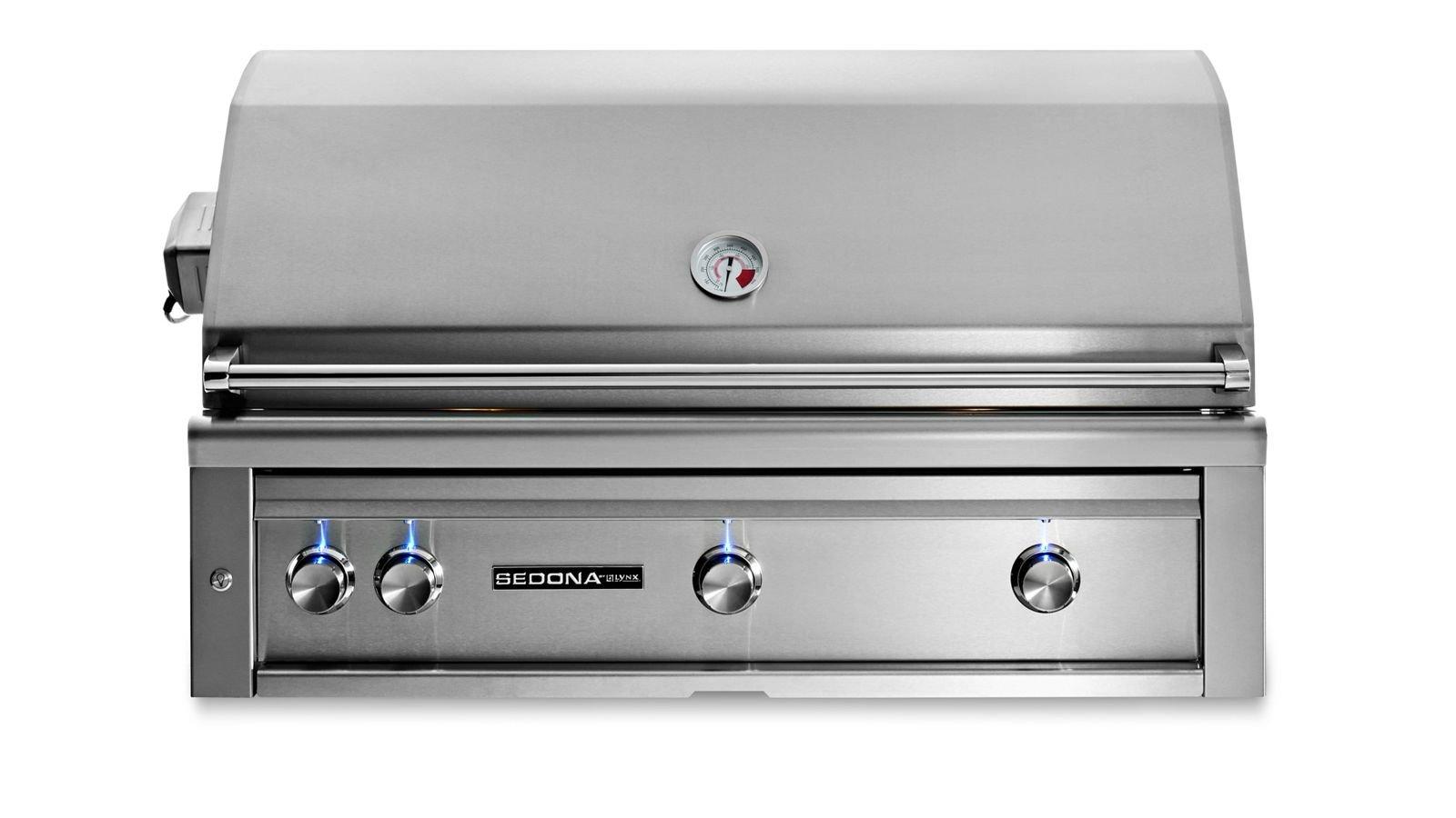 42" SEDONA BUILT-IN GRILL WITH 3 STAINLESS STEEL BURNERS AND ROTISSERIE (L701R)