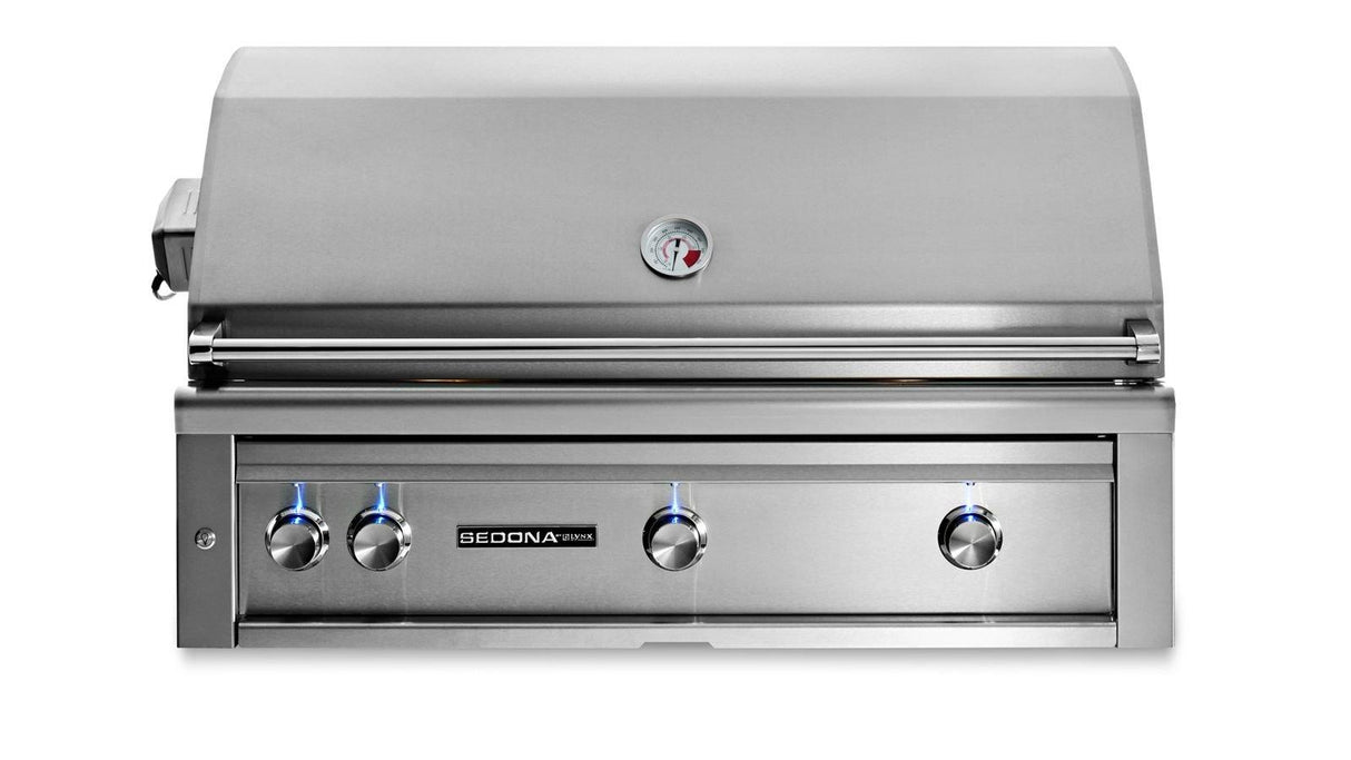 42" SEDONA BUILT-IN GRILL WITH 3 STAINLESS STEEL BURNERS AND ROTISSERIE (L701R)