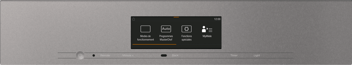 H 7840 BM AM Graphite grey - 24" compact speed oven in a perfectly combinable design with automatic programs and roast probe.
