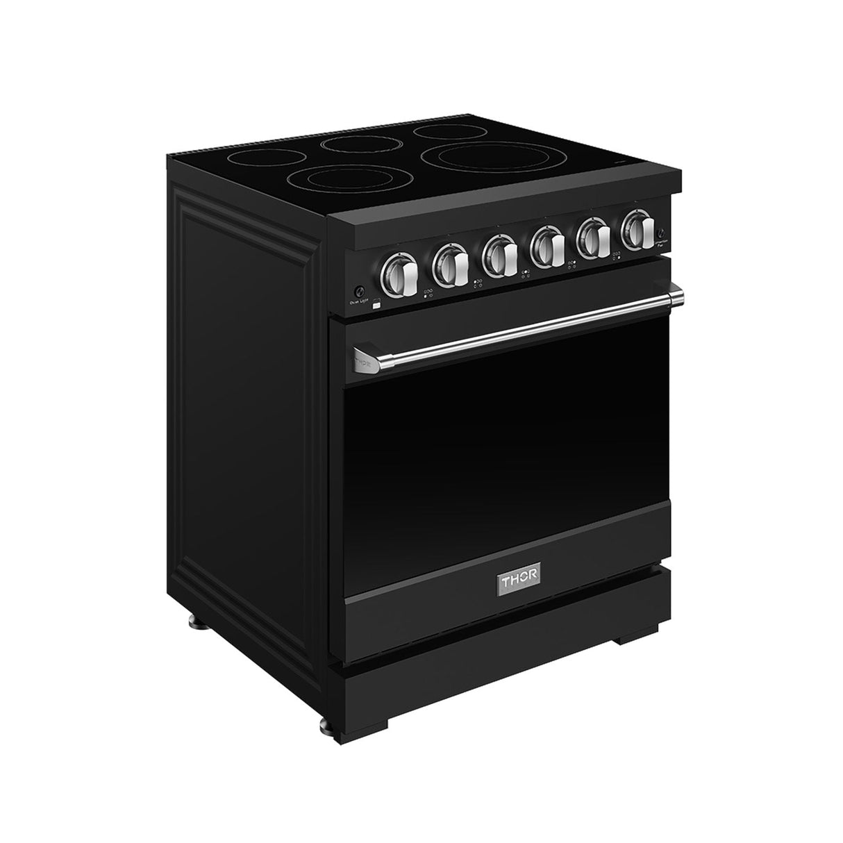 30 Inch Professional Electric Range With Precision Knob Control In Black and Stainless Steel Gordon Ramsay Series