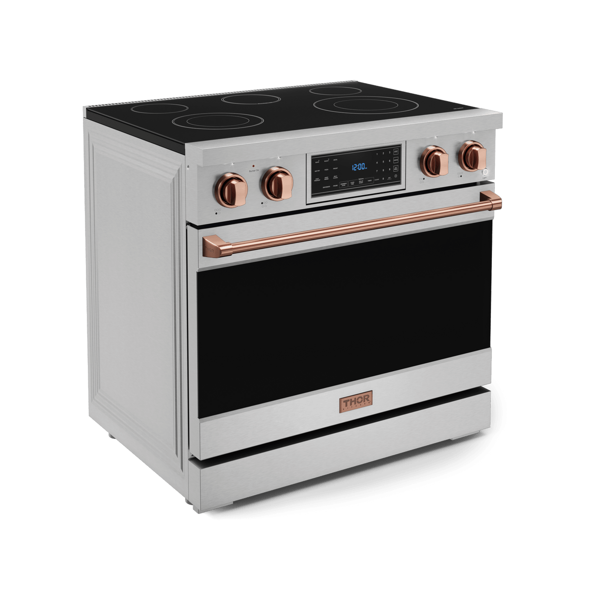 36 Inch Professional Electric Range With Tilt Panel Touch Control In Stainless Steel/rose Gold Gordon Ramsay Series