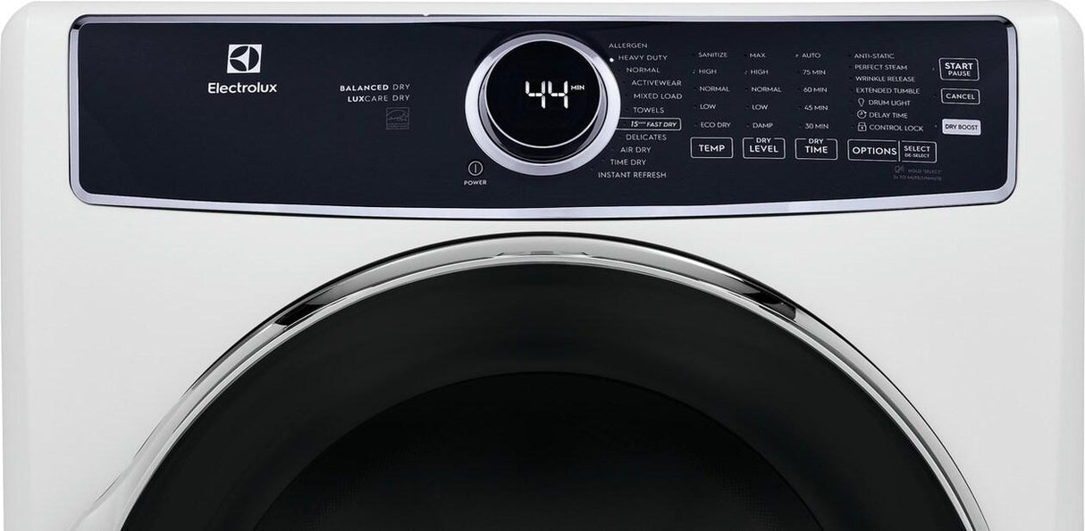 Front Load Perfect Steam™ Electric Dryer with Balanced Dry™ and Instant Refresh - 8.0 Cu. Ft.