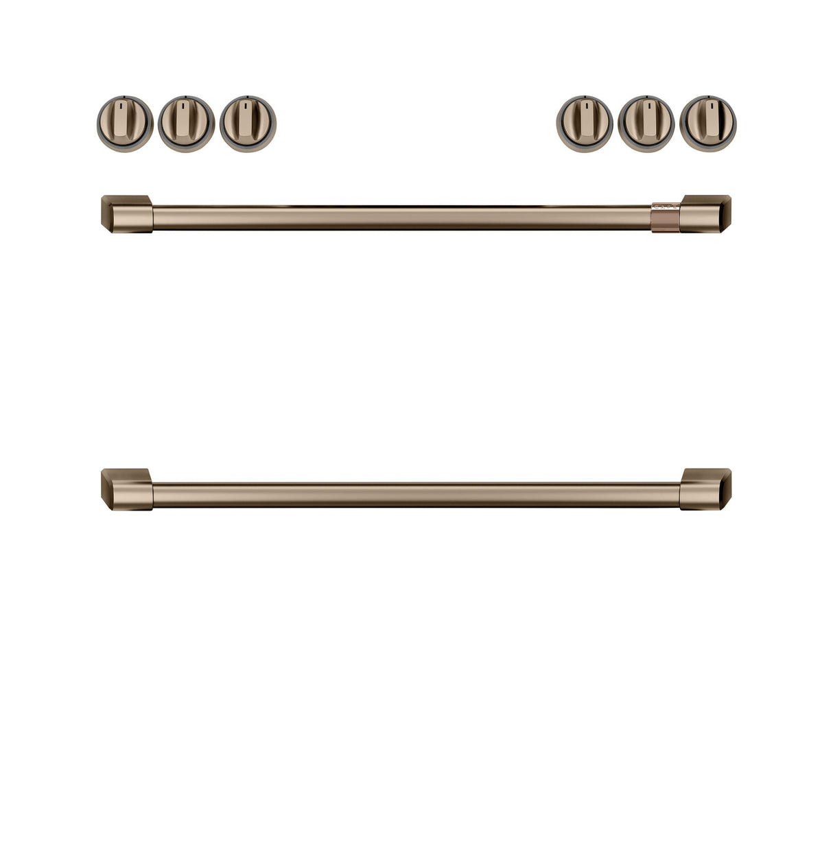 Café™ Front Control Electric Knobs and Handles - Brushed Bronze