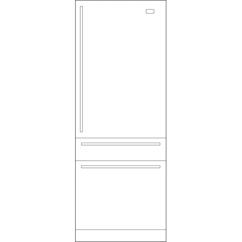 Monogram 30" Integrated Panel-Ready Refrigerator (for Single or Dual Installation)
