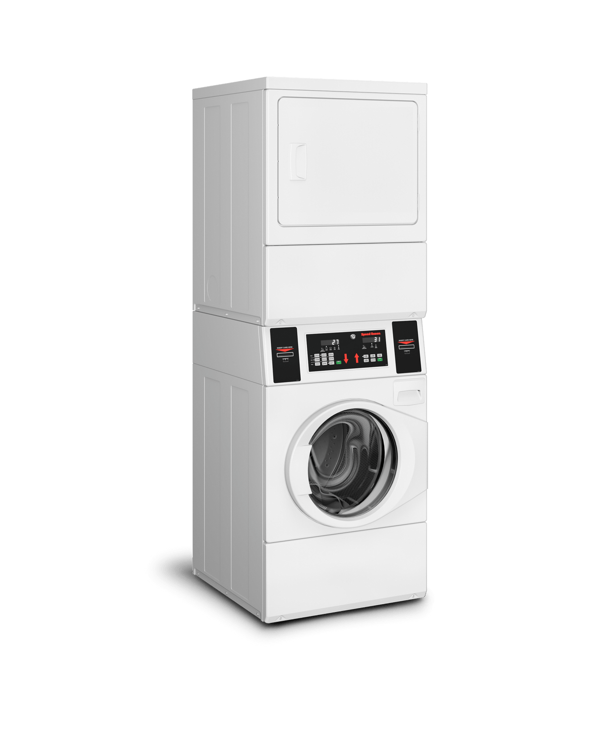 Commercial Prep for Card Electric Stack Washer Dryer