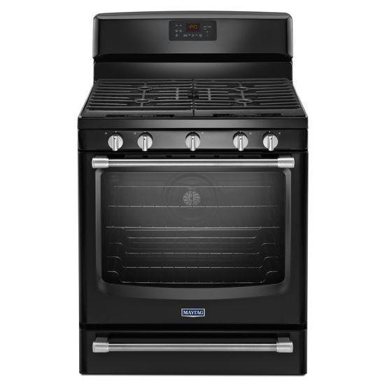Black Maytag® Gas Freestanding Range with Convection Oven - 5.8 cu. ft.