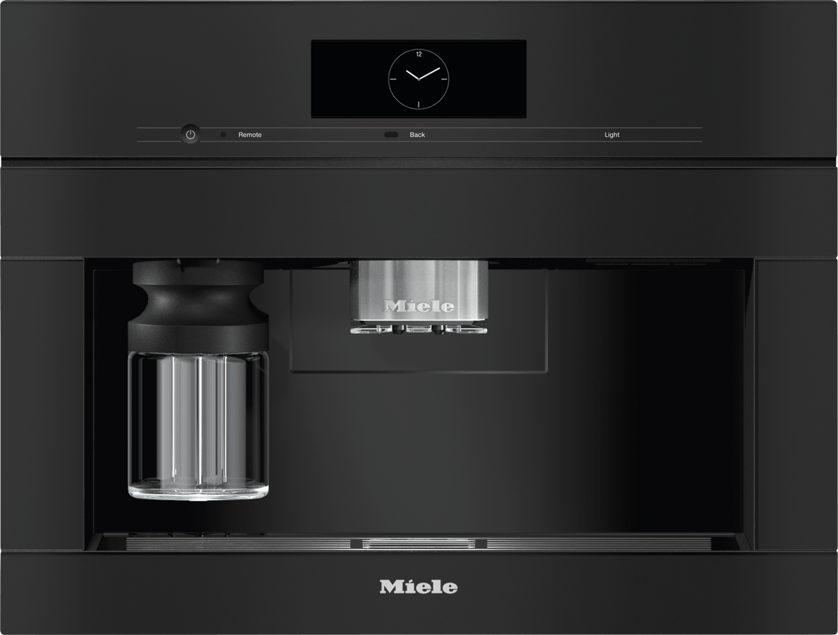 CVA 7845 Obsidian black - Built-in coffee machine with DirectWater Perfectly combinable design with CoffeeSelect + AutoDescale for highest demands.