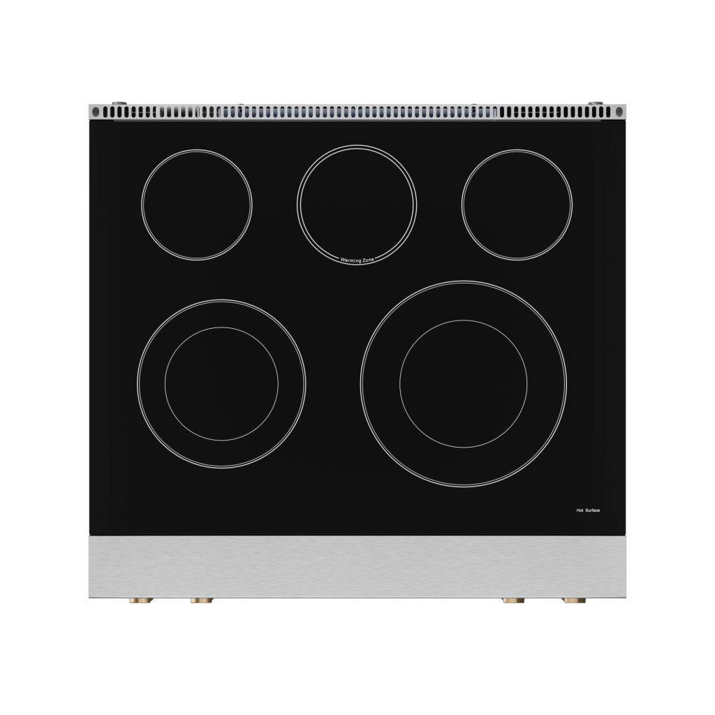30 Inch Professional Electric Range With Tilt Panel Touch Control In Stainless Steel/bronze Gordon Ramsay Series