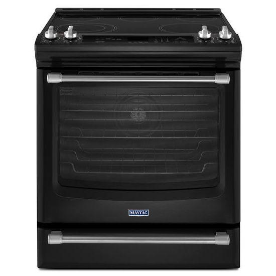 Black Ice Maytag® 6.4 cu. ft. Front Control Electric Range with the FIT System