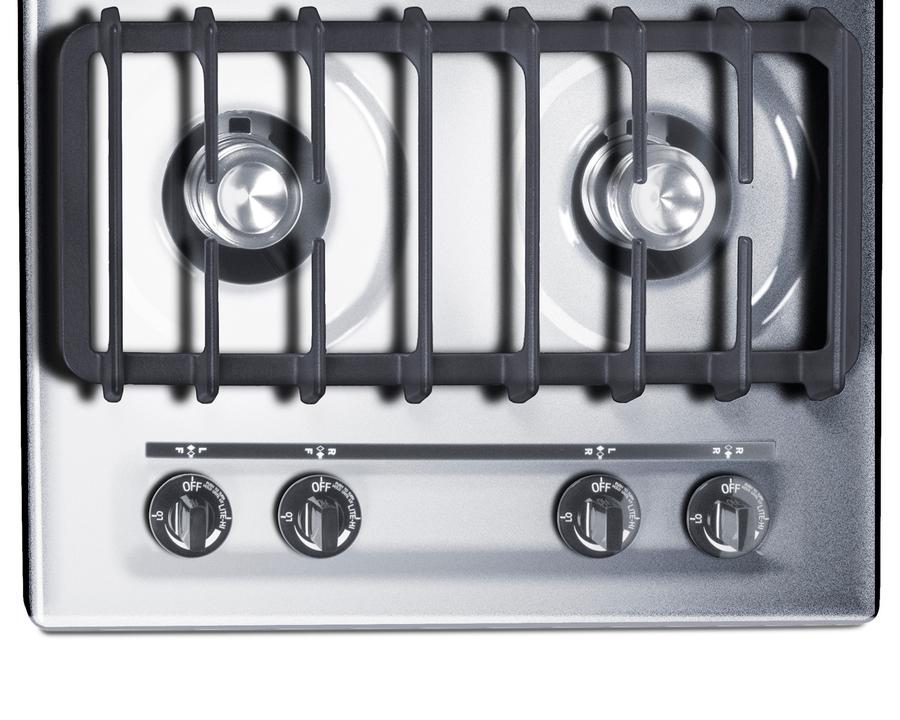 24" Wide 4-burner Gas Cooktop