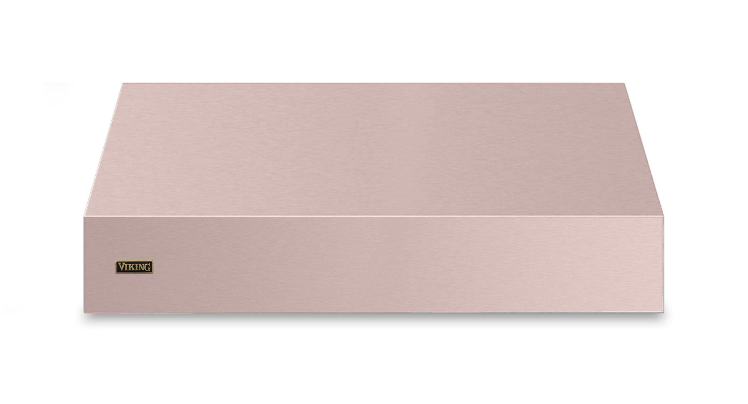 48"W. 18"H. Wall Hood (Finish: Blush, Trim: Brushed Brass)