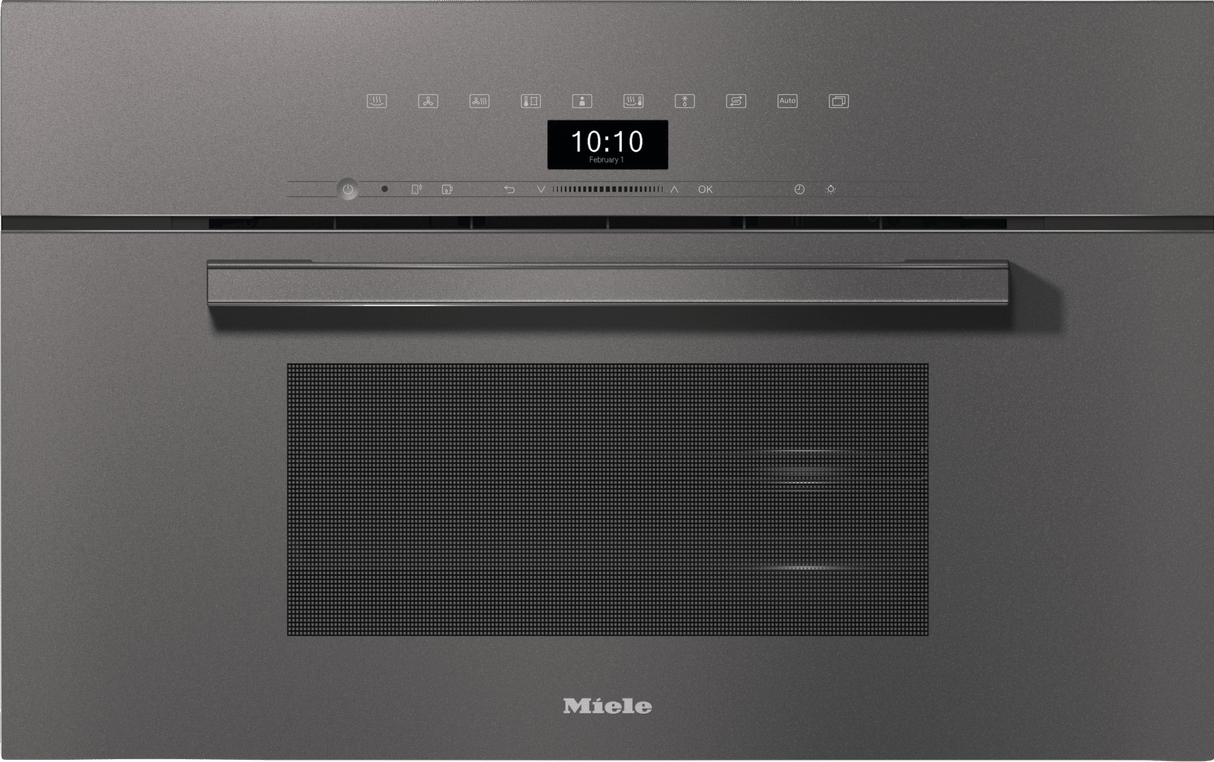 DGC 7470 Graphite grey - 30" Compact Combi-Steam Oven XL for steam cooking, baking, roasting with networking + BrilliantLight.