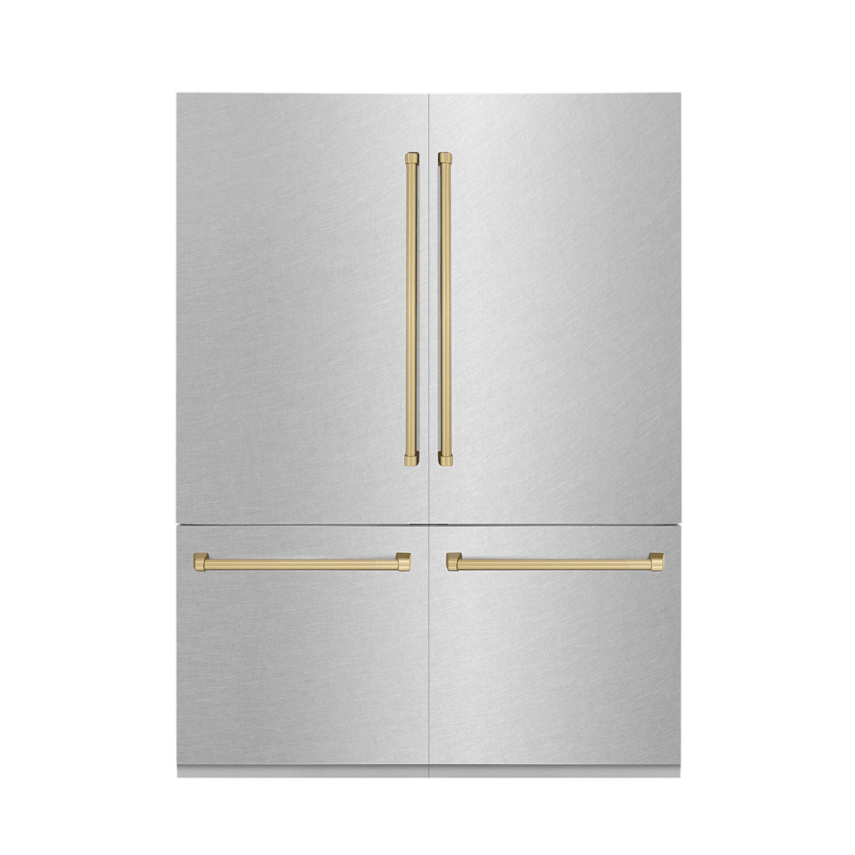 Autograph Refrigerator with Internal Water and Ice Dispenser in Durasnow with Champagne Bronze (RBIVZ-SN-60-CB)