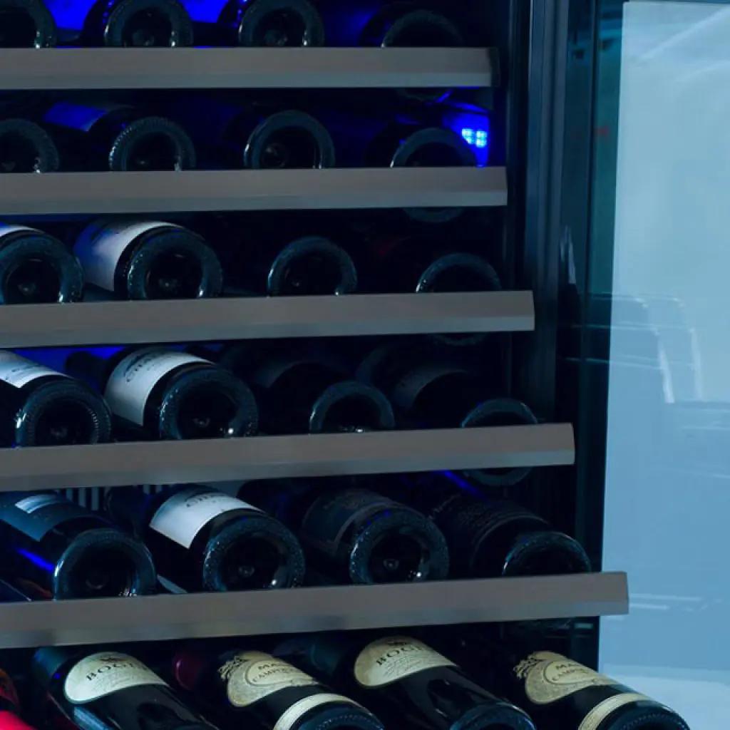Wine Cooler 15" Black Stainless LH