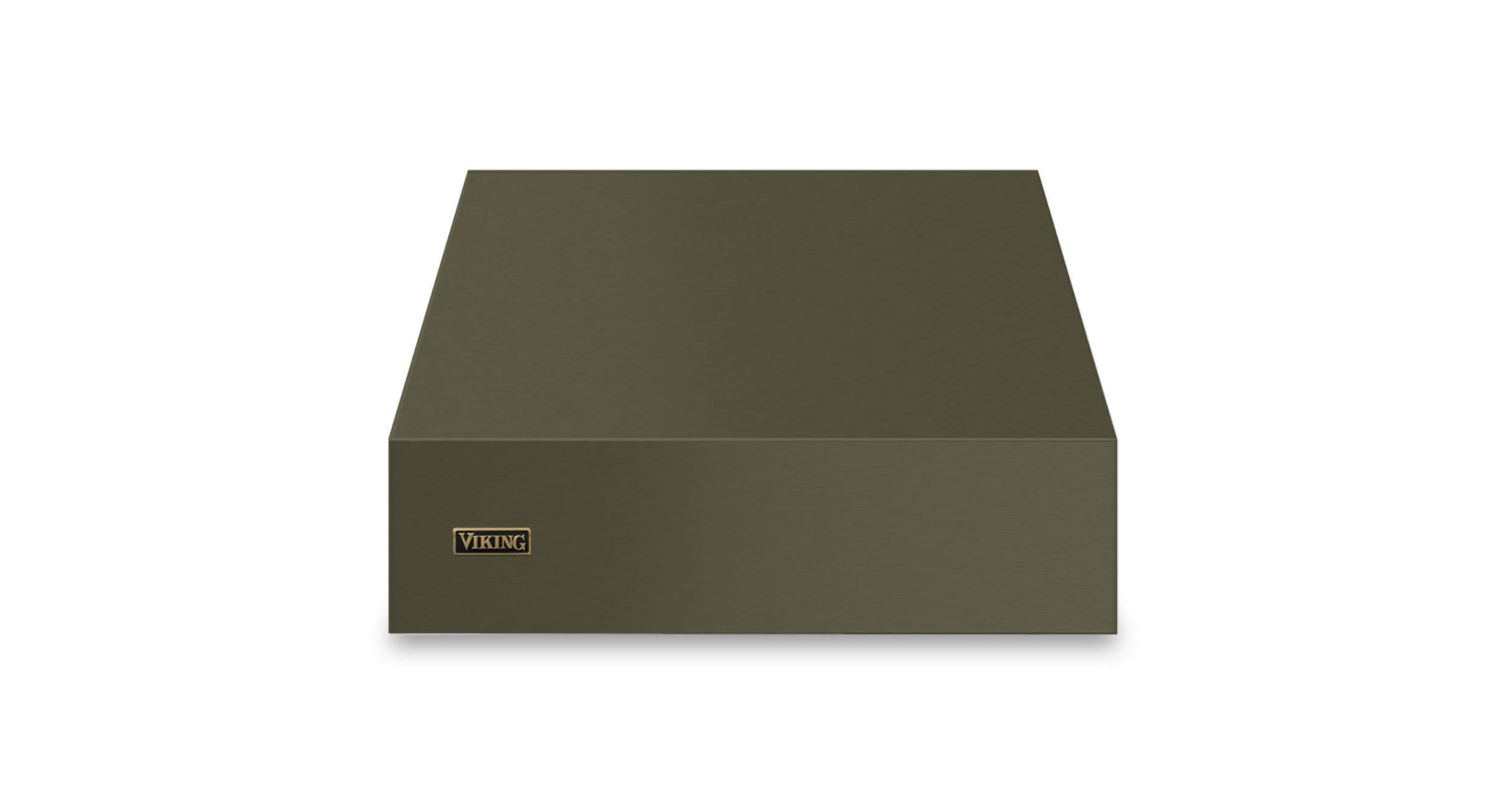 30"W. 18"H. Wall Hood (Finish: Martini, Trim: Brushed Brass)