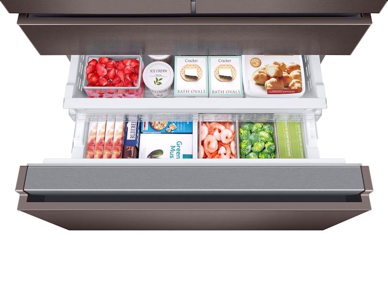 23 cu. ft. Counter Depth 4-Door French Door Refrigerator in Tuscan Stainless Steel