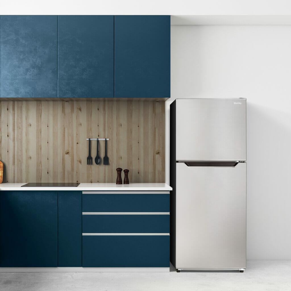 Danby 10.1 cu. ft. Top Mount Apartment Size Fridge in Stainless Steel Look