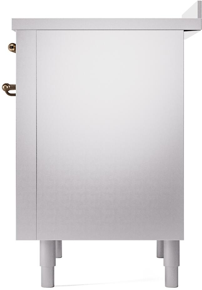 Nostalgie II 36 Inch Electric Freestanding Range in Stainless Steel with Bronze Trim