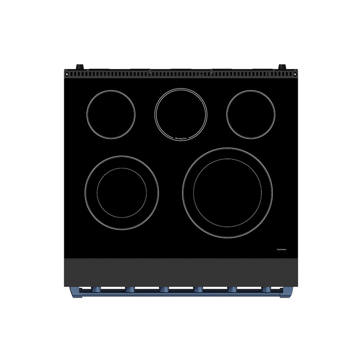 30 Inch Professional Electric Range With Precision Knob Control In Black and Blue Gordon Ramsay Series
