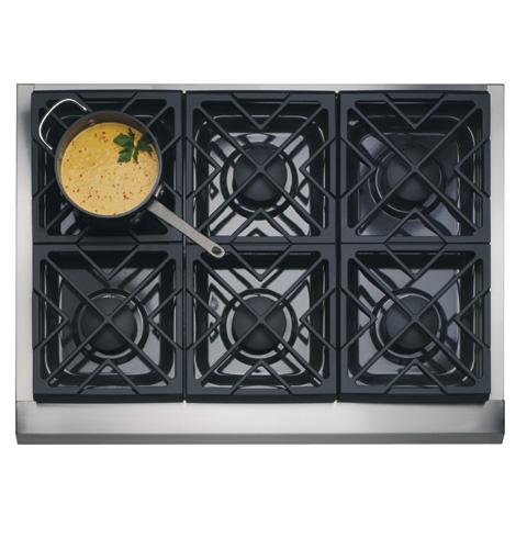 GE Monogram® 36" Dual-Fuel Professional Range with 6 Burners (Liquid Propane)