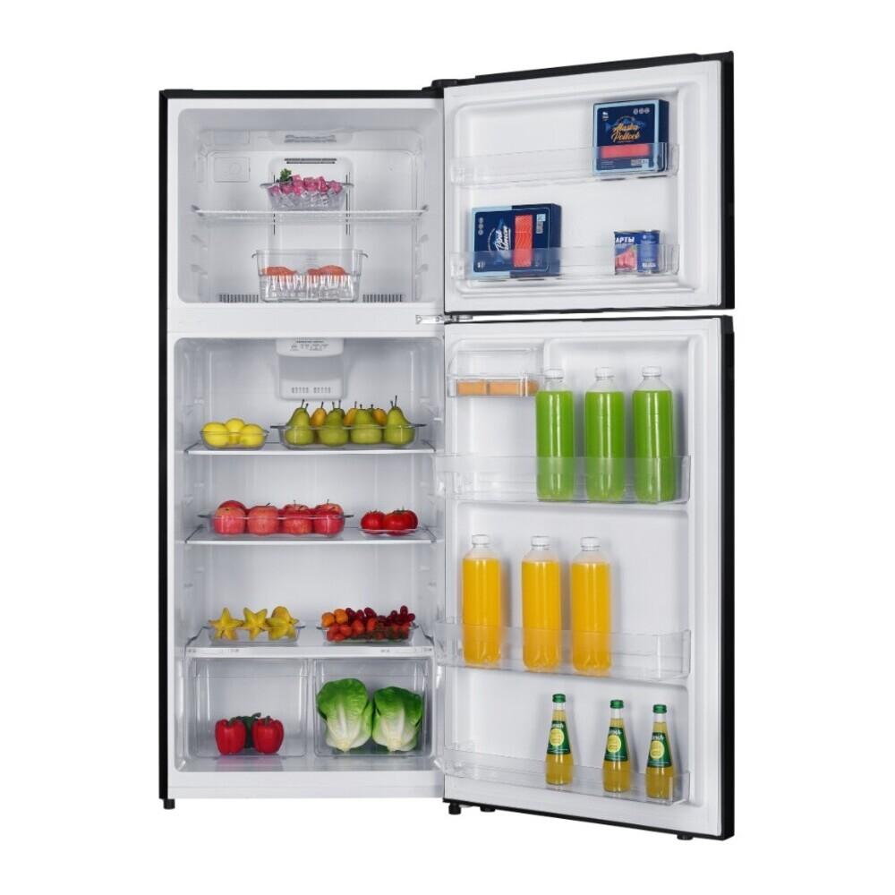 Verona VEFTF2817RBK 28 inch Top Freezer Refrigerator with 17.6 cu. ft. Total Capacity, Reversible Doors, Recessed Handle, Energy Star (Black)