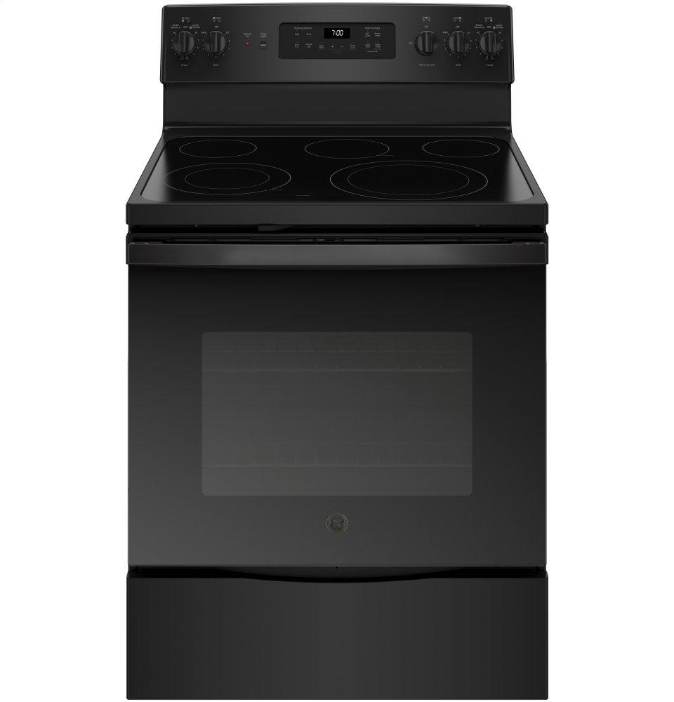 GE® 30" Free-Standing Electric Convection Range