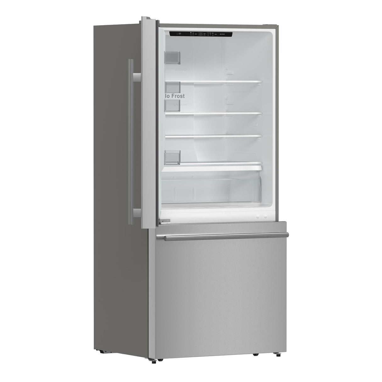 Forno Milano 2-Piece 62-Inch Freestanding Dual Bottom Freezer Refrigerator, Stainless Steel - 34.4 cu.ft, Touch Control, Ice Maker