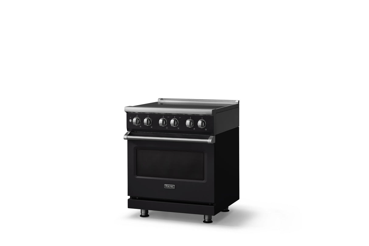 30"W. Induction Range (Finish: Onyx, Trim: Polished Chrome)